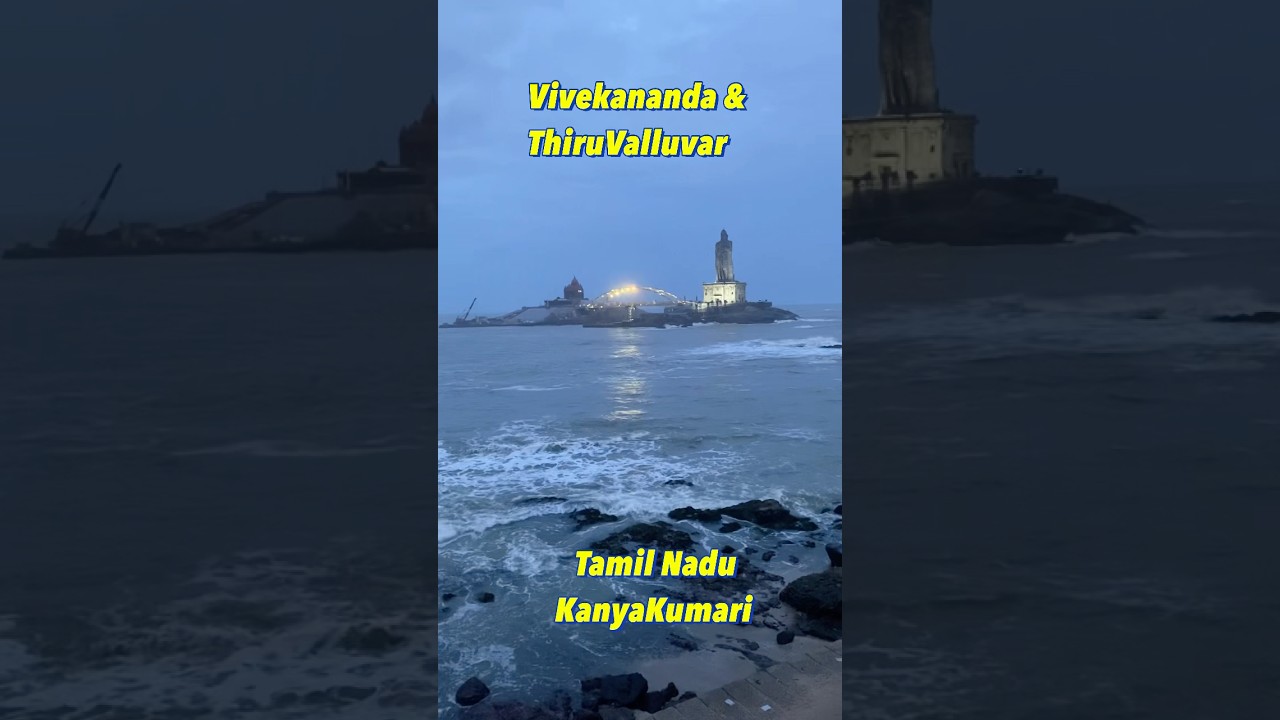 Vivekananda & ThiruValluvar | kanya Kumari Tamil Nadu | #incredibleindia #travel