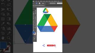 google drive logo in illustrator#how to make a google drive logo#illustratortutorial #googledrive