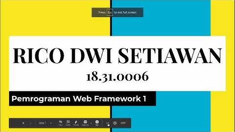 Presentation CRUD Web in Codeigniter | Prak. Pemrograman Web Framework 1