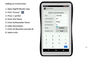 Adding an Inclinometer in the Digitilt Reader App