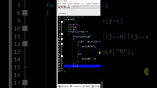 M pattern print in c language Alphabet pattern in c language  #coding #codinglife #c #C++