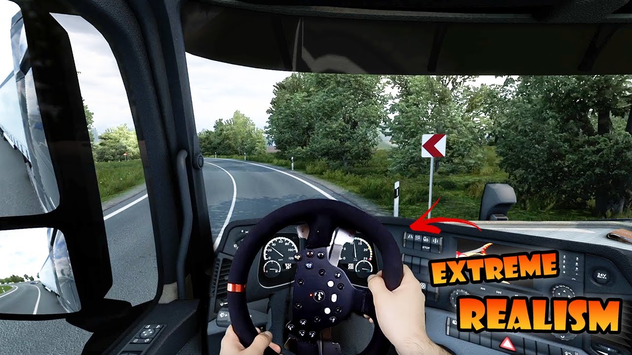 EXTREME Realism | Mixed reality at Krone factory in Euro Truck Simulator 2 | Real Hands POV