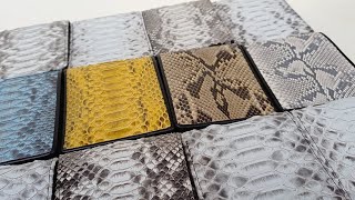 Famous GENUINE LEATHER WALLET! Products Made from Genuine Python Leather Profile
