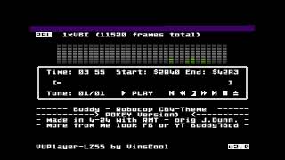 Buddy  Robocop (C64Theme)   (Pokey Version) Atari 8 Bit