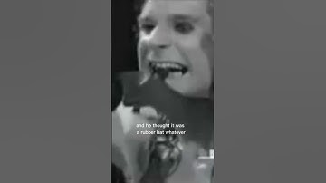 Jan 2O, 1982 almost 40 Years ago, Ozzy bit the head off a bat while on stage. #OzzyOsbourne