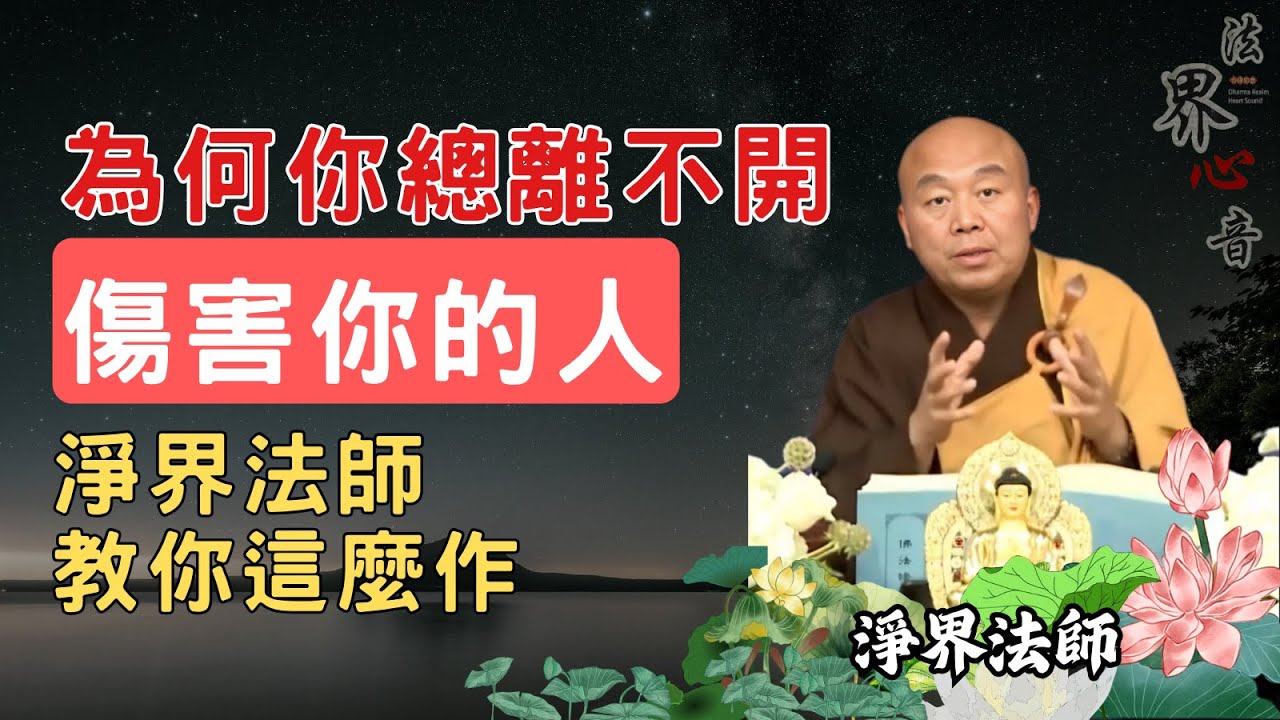 為何你總離不開傷害你的人 ! 淨界法師教你怎麼作  | 淨界法師 #佛教 #佛法 #阿彌陀佛 #正能量