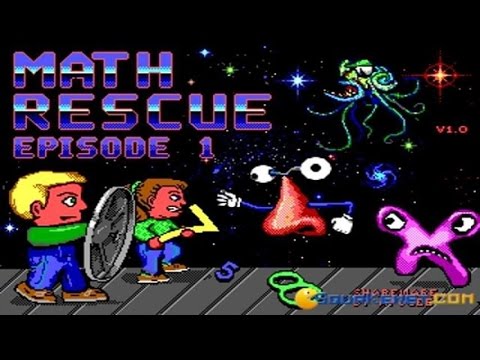 Math Rescue gameplay (PC Game, 1992)