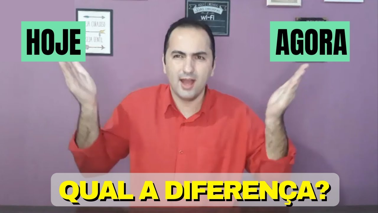 DIFERENÇA DO SINAL DE "HOJE" E O SINAL DE "AGORA" EM LIBRAS YouTube