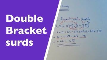 Surds - Expanding Double Brackets That Contain Surds Or Square Roots.