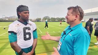 Full Interview: Jaguars S Antonio Johnson on the 1st day of training camp