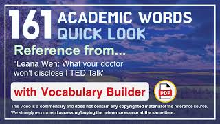 161 Academic Words Quick Look Ref from 