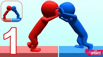 Pusher 3D-gameplay walkthrough-Level 1-12 Part 1 (android, iOS) by Voodoo #sneakout#bouncebig