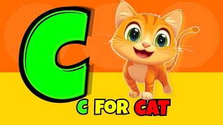 C for Cat 🐱 | ABC Alphabet Song for Kids | Learn Letter C | Kids Learning Video