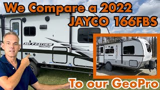 We Take a Tour of a 2022 Jayco Jay Feather Micro 166FBS & Compare to our GeoPro 19FBS