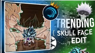 Skull Edit Tutorial on Alight motion & Capcut 🎭 | Anime Skull Face Edit ✨🔥 screenshot 5