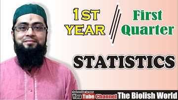 1st Year Statistics | 1st Quarter | Smart Syllabus | ‎@The Biolish World 