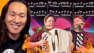 Insane Accordion Cover of Through the Fire and Flames!