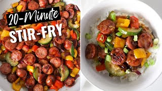 20-Minute One Skillet Meal | Chicken Sausage Stir-Fry Skillet! by Maple Jubilee 7,561 views 1 year ago 5 minutes, 10 seconds