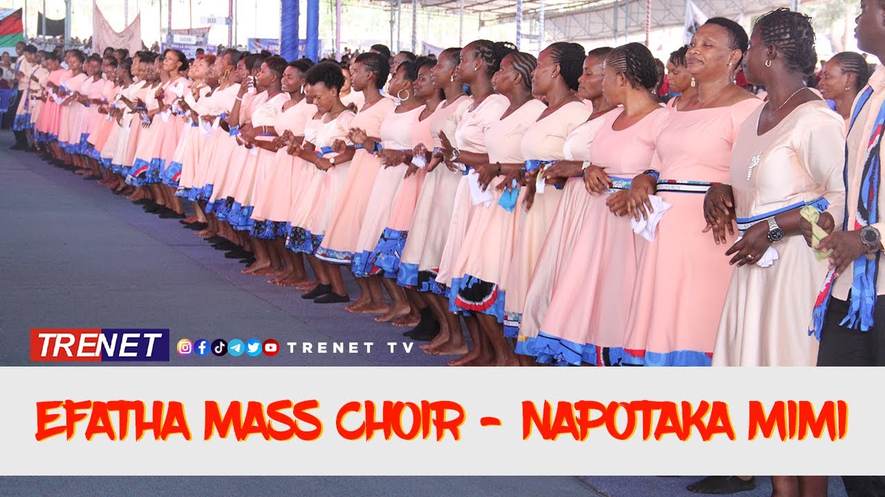 EFATHA MASS CHOIR   NAPOTAKA MIMI  LIVE OFFICIAL VIDEO  PRAISE AND WORSHIP SONG  EFATHA CHURCH