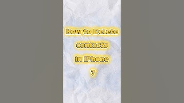 How to delete contacts in iphone | iphone me number delete kaise kare #shorts #iphonetricks #viral