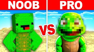 REAL MIKEY Build Battle In Minecraft  NOOB VS PRO CHALLENGE