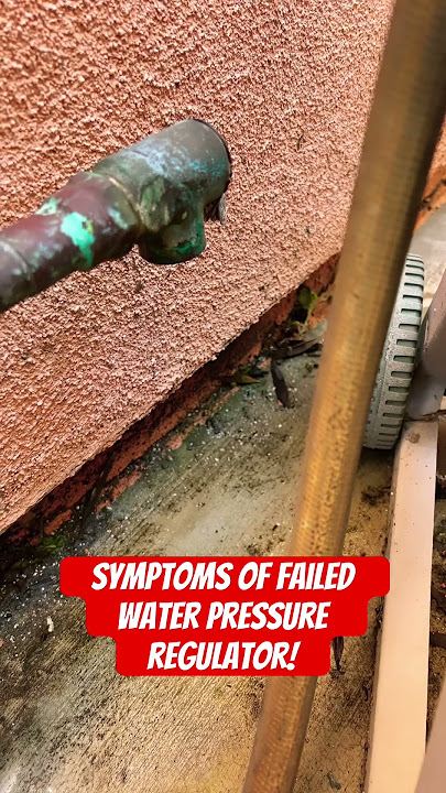 How to troubleshoot a failed water pressure regulator #plumbing #diy #homeimprovement