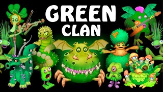 All Green Monsters - My Singing Monsters (Sounds & Animations) +60 Monsters