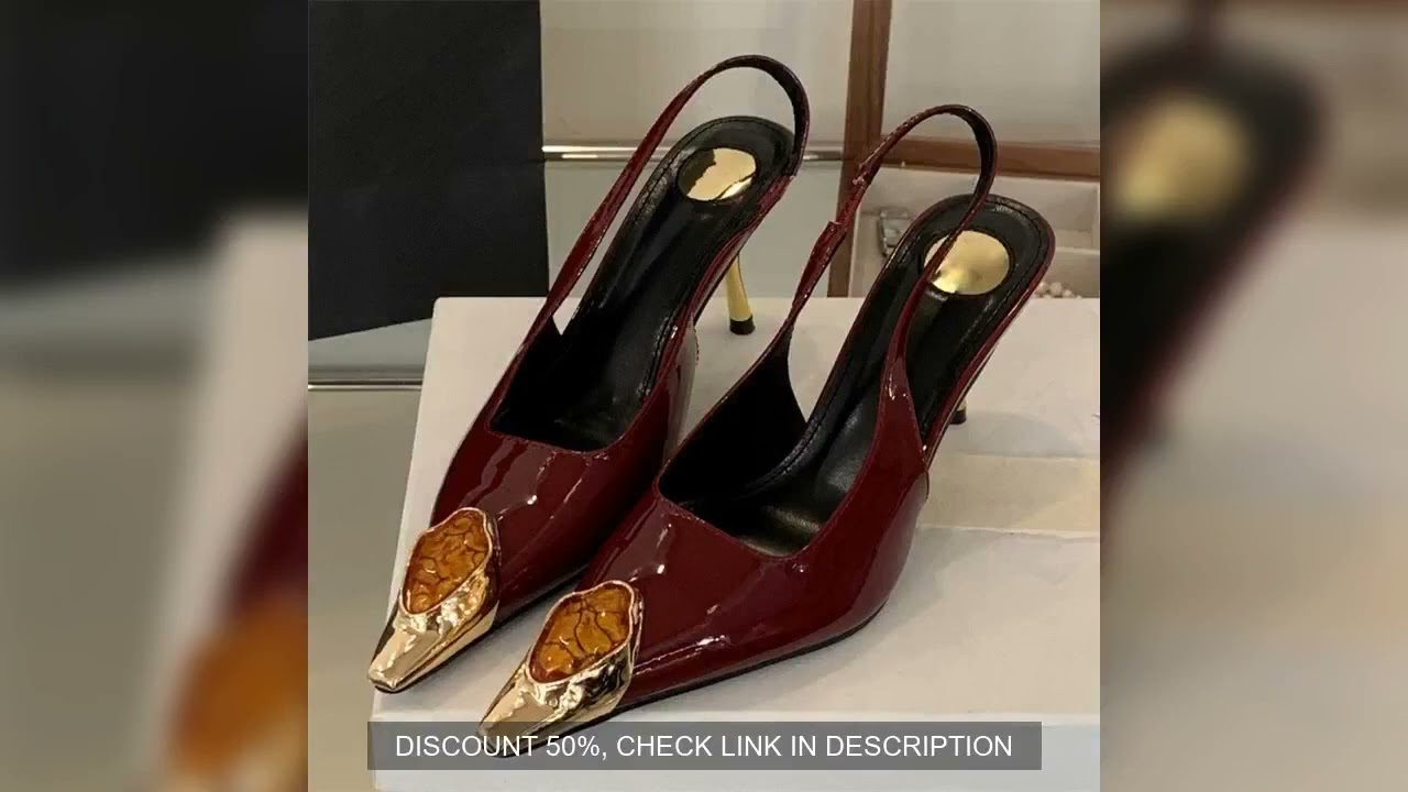 Eilyken Street Style Design Inlay Diamonds Woman Pumps Sandals Elegant Sexy Thin Heels Pointed Toe B
