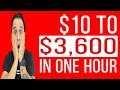 $10 To $3600 In One Hour - BEST BINARY OPTIONS STRATEGY 2021