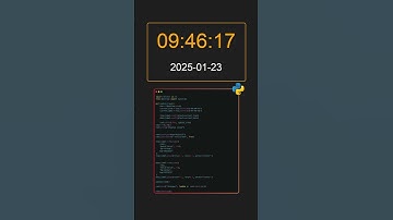 clock using python  #coding #developerlife #frontenddevelopment