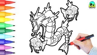 Pokemon Coloring Pages Gyrados Coloring book fun