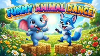 Cute Elephant & Fox Dance Party 🐘🦊 | Fun Kids Song