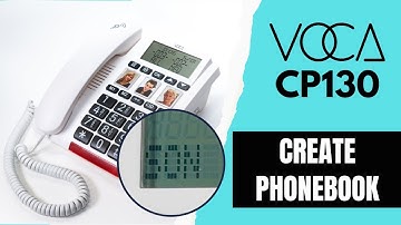 VOCA CP130 Big Button Telephone - How to create Phonebook & make call using Phonebook [4K]