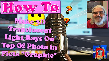 Tutorial to make a 3d light ray overlay on a photo in Picta Graphic