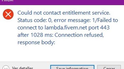 Solucion al error Could not contact entitlement service. En Gta v FiveM