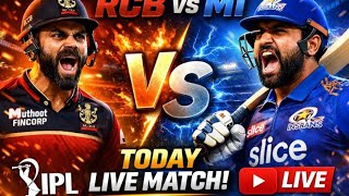 🔴 RCB vs MI Today Live Match Scoreboard Quick Updates #cricket #sports #liveballcricket
