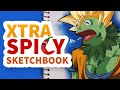 How to Fill a Sketchbook MY WAY (xtra spicy 🌶️)
