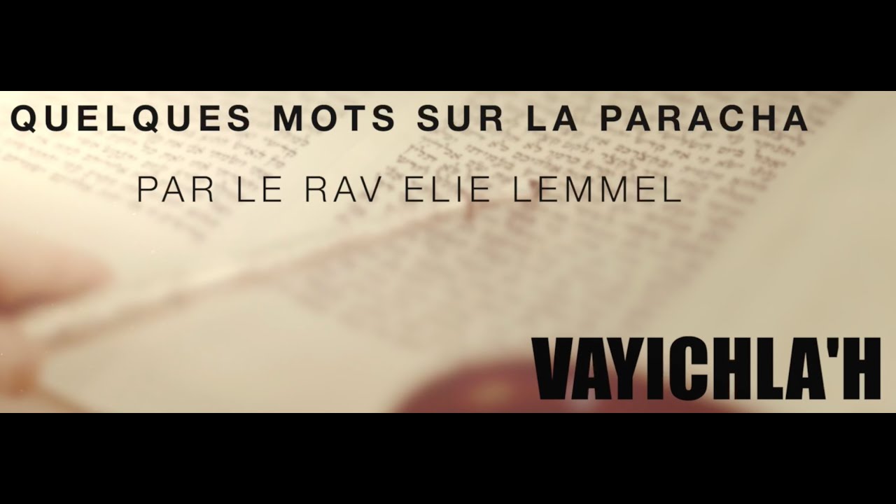 Quelle peut être la suite ? Rav Elie Lemmel - Paracha Vayichla'h