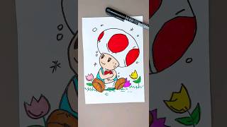 Super Mario Toad | Coloring Pages #supermario #toad #art