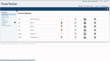 Attendance in PowerTeacher Portal