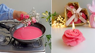 : 3 Manualidades para SAN VALENTIN Reciclando Residuos de VELAS- Ideas F'aciles y R'apidas para el Hogar