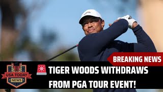 Tiger Woods Withdraws from Genesis Invitational | Here's Why । USA TODAY NEWS