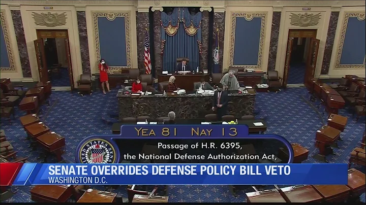 Senate overrides Trump's veto on defense spending bill