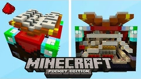 Redstone Map || Giant Enchantment Table WORKING!!! || Minecraft Pe Redstone Map