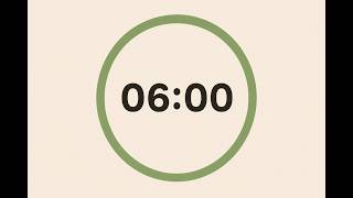 6 Minute Pomodoro Timer ⏱️ | Quick Focus Session | Study & Work Timer