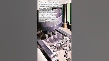 High-Precision Gear Hobbing Machine | Small Spur Gear Manufacturing Process