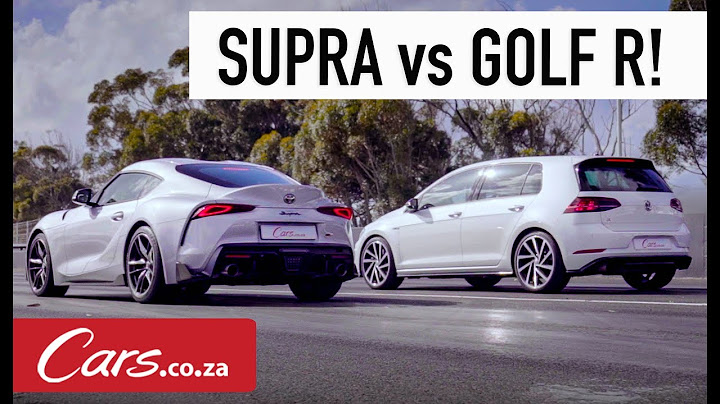 Drag Race: Toyota Supra vs VW Golf R