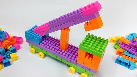 Satisfying DIY Lego Crane / ASMR Building Blocks / lego building fun #buildingblocks#asmr#asmrsounds