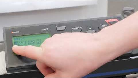 How to set up the media || Graphtec FC8600 Cutter/Plotter