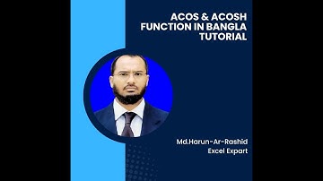 ACOS & ACOSH Function in 6 Mins l Professional Excel l Day-38